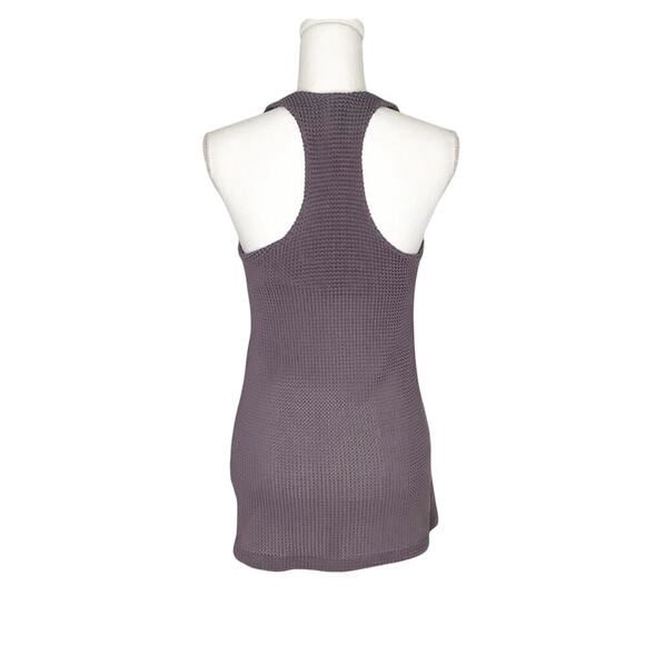 Hill Gray Knit Racerback Tank Top Medium - Picture 3 of 6